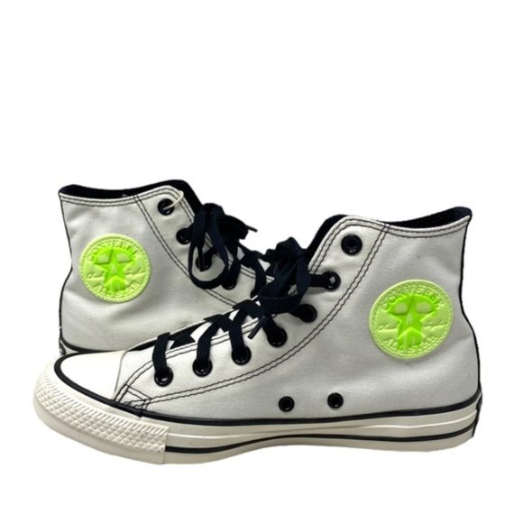 Converse Ctas High Top Sneakers Women Canvas White Black Custom A05960C-WWBLWBLG - Picture 6 of 10